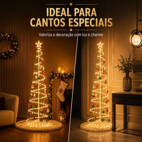 Árvore espiral em um canto especial da casa